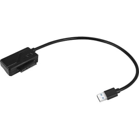 USB 2.0 til Mini SATA II 7+6 pin 13 pin adapterkabel til slimline bærbar CD/DVD-ROM-drev