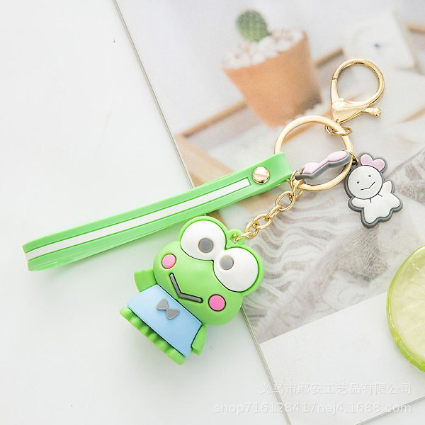 Kawaii Sanrio Nøkkelring Kuromi My Melody Lanyard Nøkkelring Tegneserie Mini Dukke Hengende Anheng Dekorasjoner Gave
