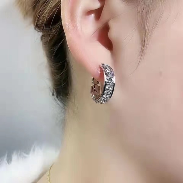 Magnetiske lymfe øreringe til kvinders mode Vægttabs øreringe Guld Sølv