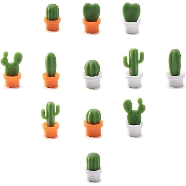 Decorative Fridge Magnets Perfect For Home, Office, Personal Use 12pcs Cactus 12 Cacti. O