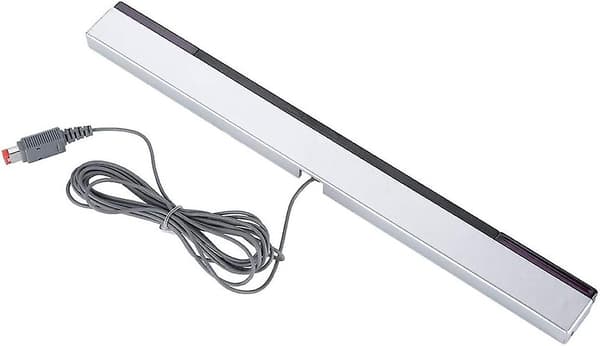 Sensor Bar for Wii-system, kablet infrarød strålesensor Bar kablet mottaker og stativ for Wii-konsoll