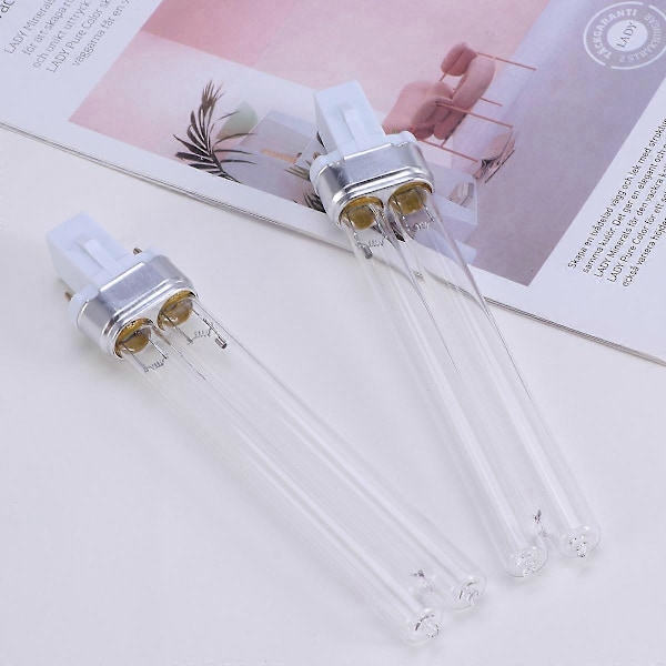 2 stk. 11W Ultraviolet UV Desinfektionslys Lamper UV Steriliseringspærer til Sterilisator Akvarium (G23 Lampefod)