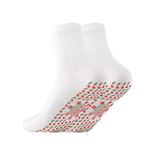 3 par selvvarmende sokker Hudvennlige lette unisex malurtterapi turmalinsokker for sport