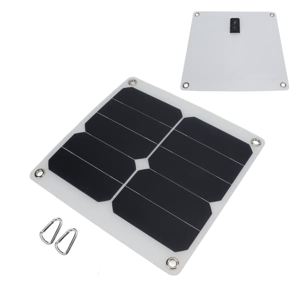 Solcellepanel 15W 5V Mini Bærbart Polykrystallinsk Semi Fleksibelt USB Solcellepanel Oplader Fotovoltaisk Modul