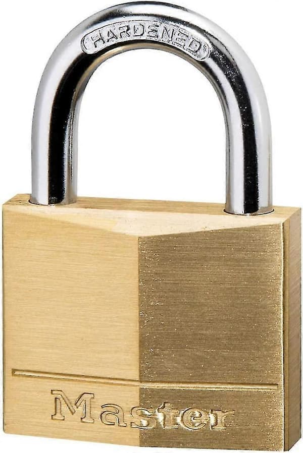 Master Lock 140eurd Nøkkelstyrt Messing Hengelås, Gull, 6 X 4 X 1,3 Cm