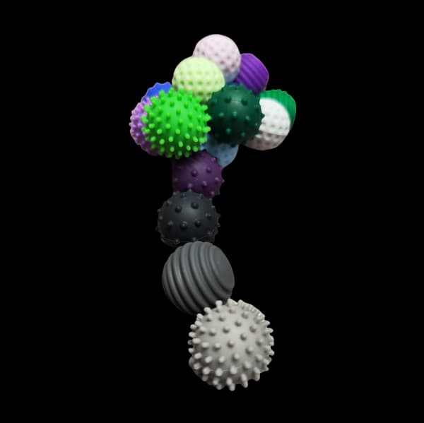 Fingertopp magnetisk boll stressavlastningsleksak, mini nyhet magnetisk fidgetleksak Style 2