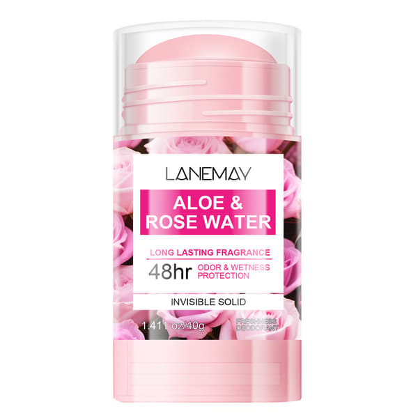 Aloe Rosenvand Deodorantstift 40g 48-timers Langvarig Usynlig Solid Antiperspirant Deodorantbar 3-pak