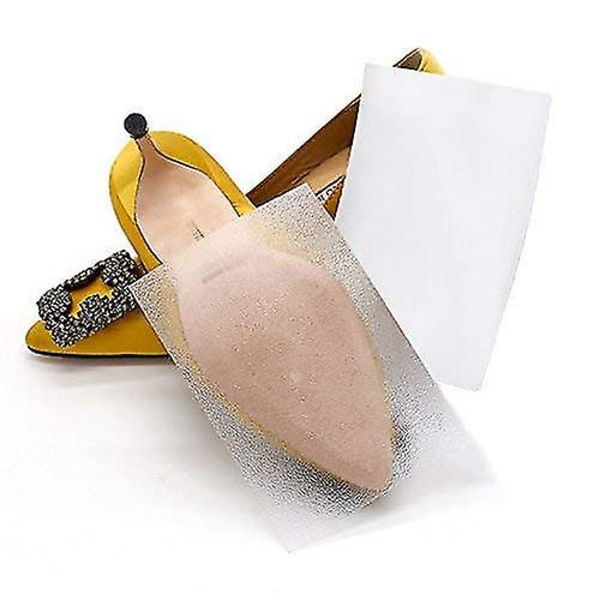 Krystalklare selvklæbende puder til skosåler - Skridsikker skosålbeskytter til hæle