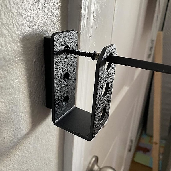 Dørbeslag Montering I -(2 stk) Jern Metal U Beslag Rustfri - Port Stang Holder Til Indendørs/udendørs D