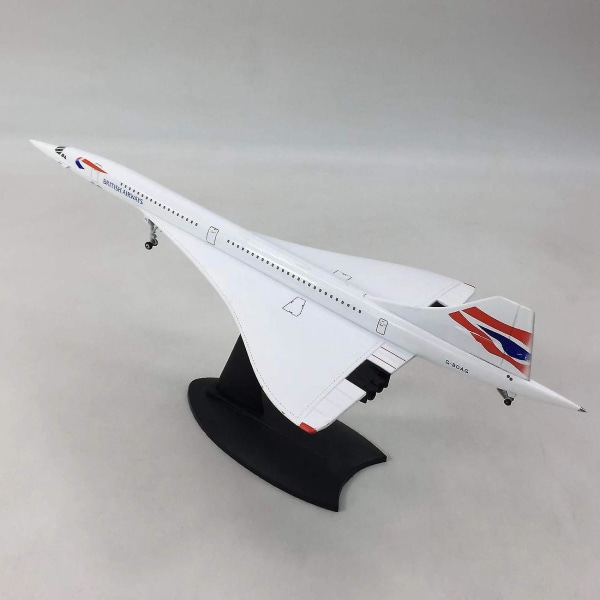 1/200 Concorde Supersonic passasjerfly Air France British Airways modell for statisk skjermsamling britisk