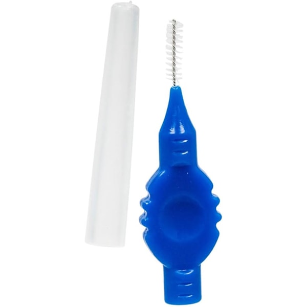 10-pack interdentalborstar med lock för rengöring av tandställning, liten storlek 1,0 mm för att ta bort matrester och plack mellan tänderna