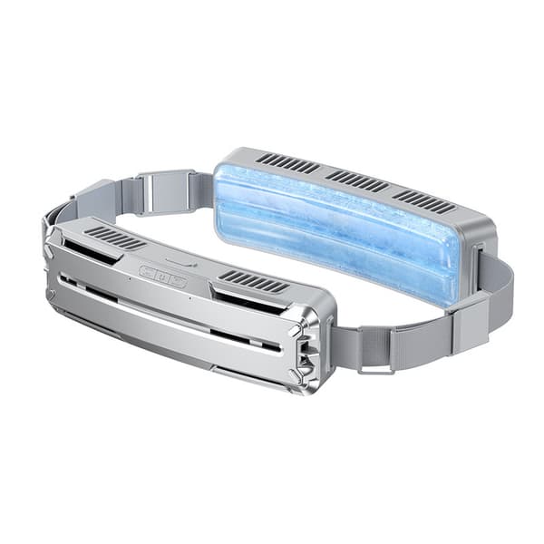USB Genopladelig Taljehængende Ventilator Bærbar Bælte Kølende Luftring Stille Kraftig Vind Mini Køler B