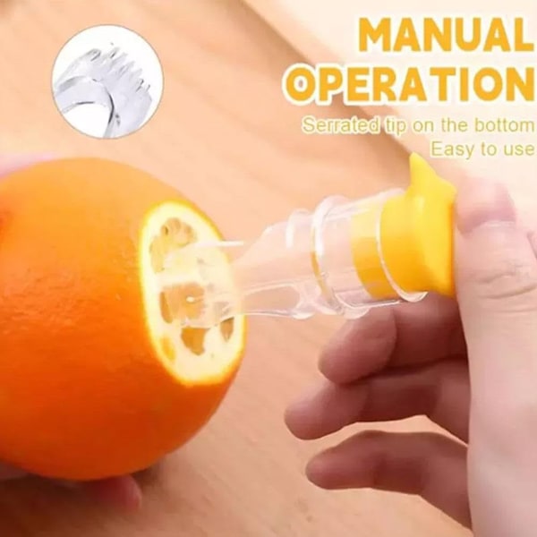 3 stk. Mini Manuel Citronpresser, Bærbar Citronpresser, Multifunktionel Frugtpresser til Dit Køkken