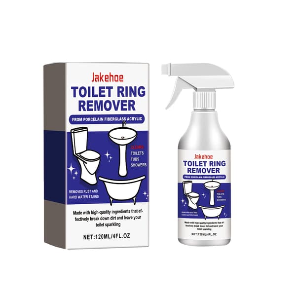Toiletringfjerner Spray, Rengøringsmiddel til Hårdt Vand og Rustpletter til Badeværelser