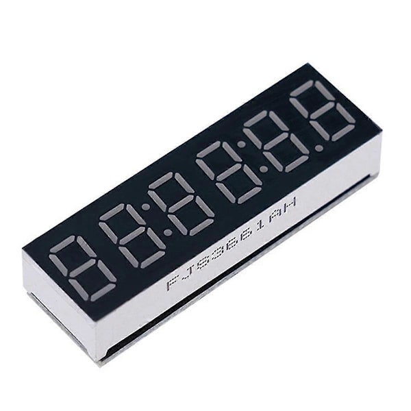 0,36 Tommer 6-Bit Ur LED Digital Elektronisk Ur Med Sekundvisning Modul Strøm Af Memory Lysstyrke Justering -D