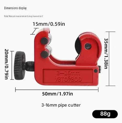 1 stk 3-28mm Mini Rørkutter, Manuelt Rørskjæreverktøy for Kobberrør, Rørkutter Saks B