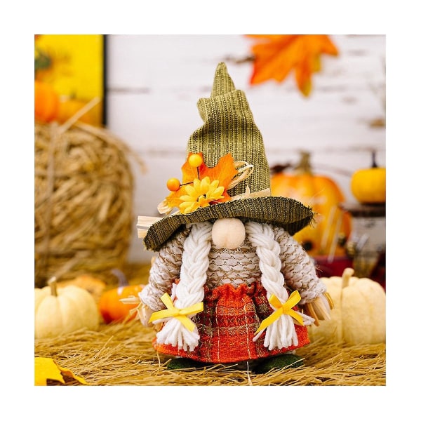 Thanksgiving Day Harvest Festival Fisherman'S Hat Rudolph Dukke Ornamenter Efterår Gnome Plys Elf Dukke Gaver Kvinde