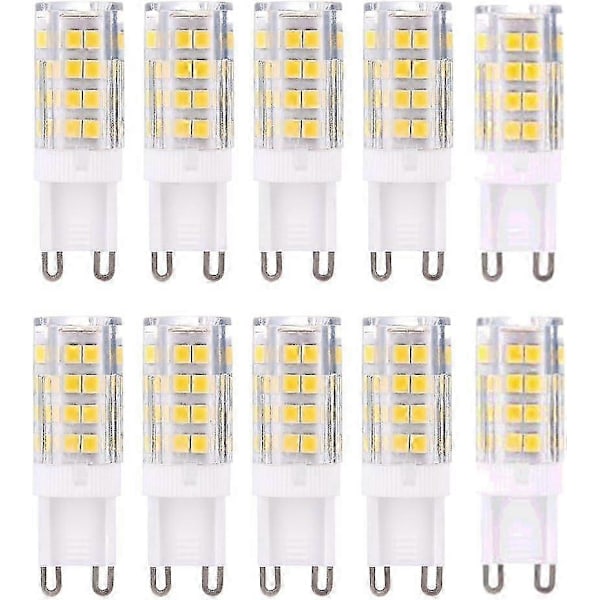 G9 LED-lampor, Varmvit 3000K 5W Ljus motsvarande 40W 420 lumen halogenlampor; ej dimbar, set om 10