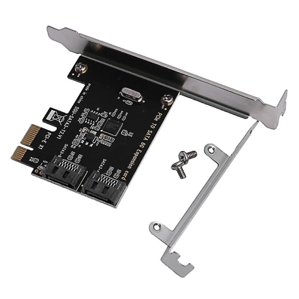 PCIE til SATA-udvidelseskort ASM1061 PCIE til 2-port SATA3.0 6Gbps Bootbar SSD Solid State Drive-adapterkort