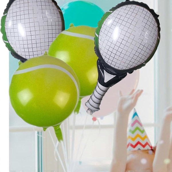 Tennis Ketsjer Folieballoner, Tennisudstyr, Tennis Tema Balloner, Ketsjer Folieballoner