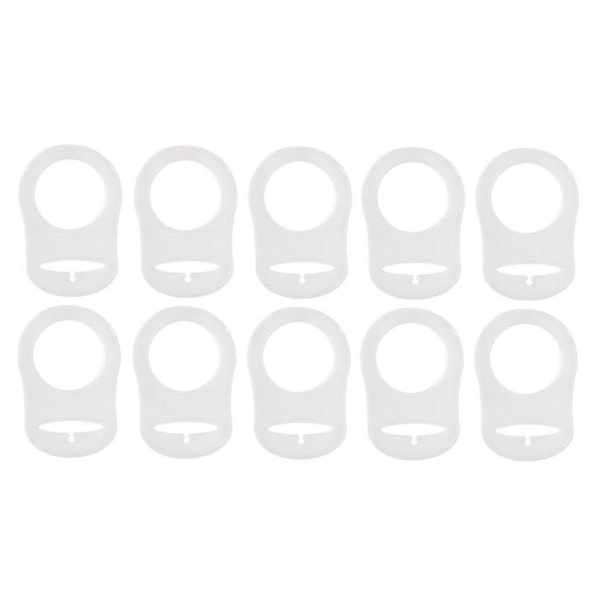 10 Stk Knap Silikone Ring Sutteholder Mannequin Adapter Gennemsigtig