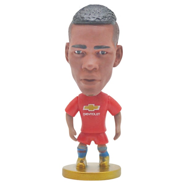 European Cup World Cup football player star Pogba doll figure.