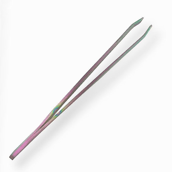 Skråpincet Professionel rustfrit stål Skråspidspincet Bedste præcisionsøjenbrynpincet til mænd og kvinder Pincet(2stk, farve) -t
