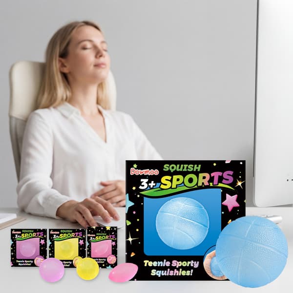 3-pak Mini Basketball Squishy Stressbolde