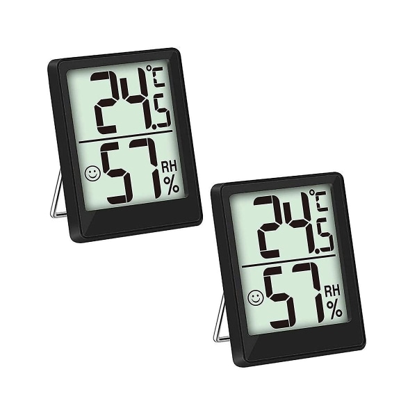 Mini LCD Digital Nøyaktig Hygrometer Termometre Vinkjellere Datalagring Egnet for Baby Room Soverom Hjemmekontor