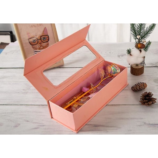 Crystal Rose Pink Box Bursdagsgaver som er kompatible med gaven hennes