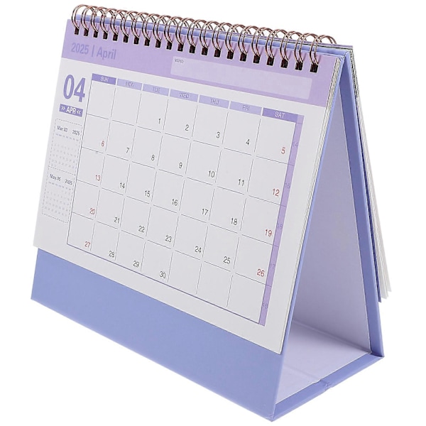 Vendbar Bordkalender Spiral Kalender Kontorkalender Fritstående Kalender Skrivebordskalender