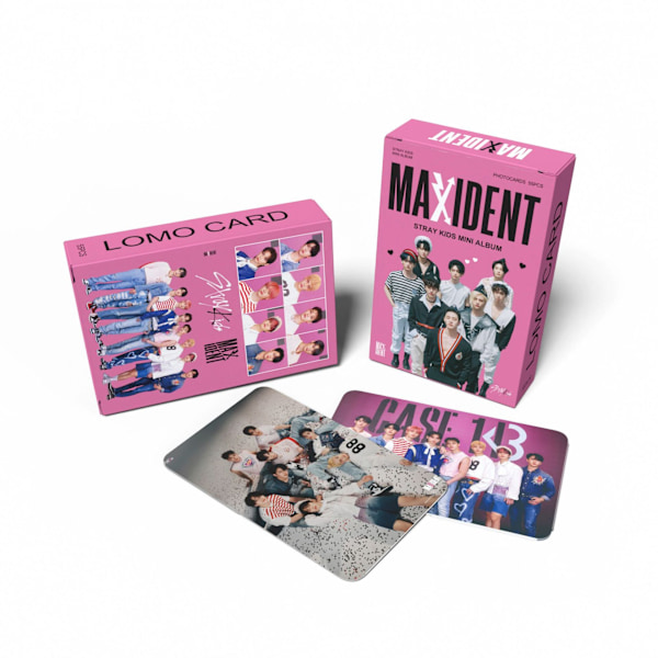 55 StrayKids perifere lomo-kort Nyt album MAXIDENT Li Longfu samling samlekort