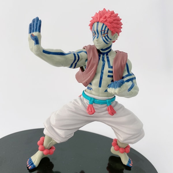 Demon Slayer Figur Akaza Tolfte Demonmånen Övre Sträng Tre Högkvalitativ Edition Anime Modell Prydnadsföremål Väska