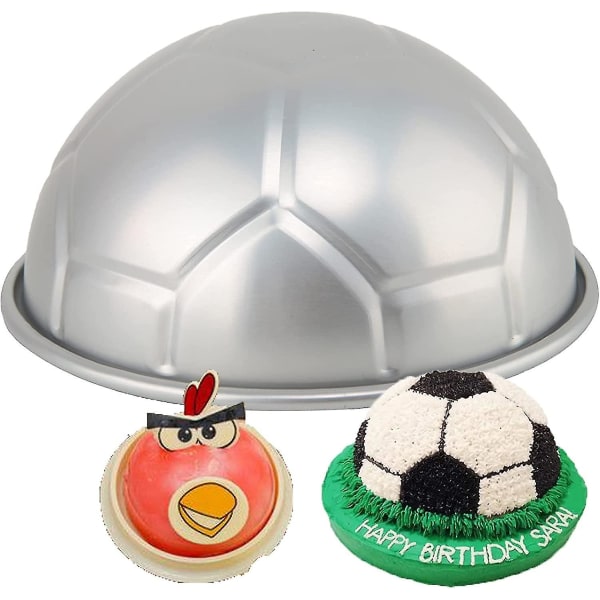 Fodbold Cake Pan World Cup Celebration Cake Pan Aluminium 8 Tommer sfærisk