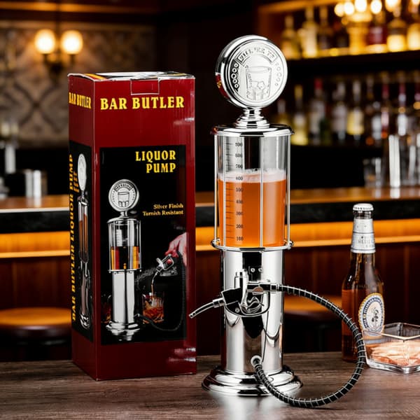 1 stk kreativ drikkedispenser i bensinstasjonsstil, enkelthode 1L øltårn, barjuice- og fatøldispenser