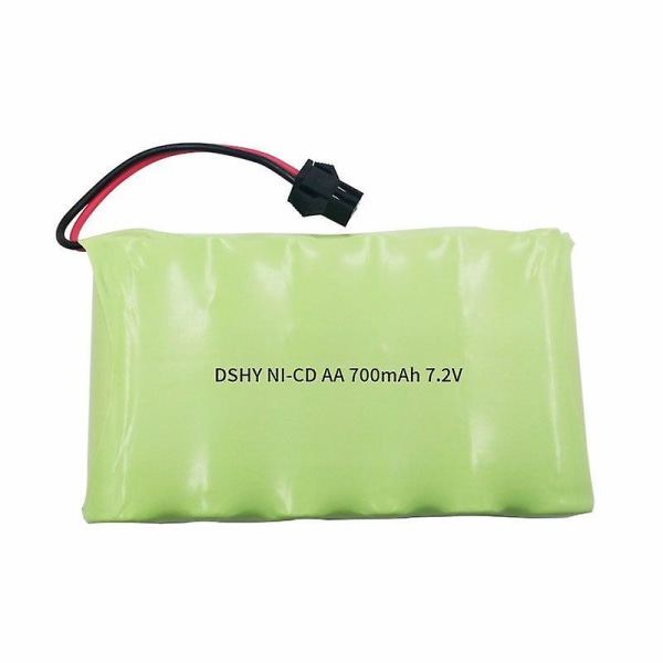 7,2v uppladdningsbart batteri 700mah Sm-2p-kontakt Elektrisk fjärrkontroll leksaksbatteri kan ladda 7,2v laddare