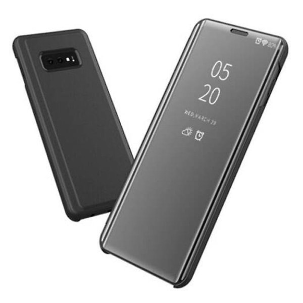 Flip Med Stand Spejl Full Body Cover Cover til Samsung Galaxy S10e Graphite Black