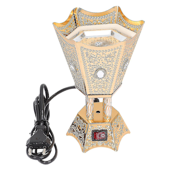 Elektrisk Røgelse Retro Brænder Ornament Røgelsesbrænder Metalhåndværk (eu Stik)