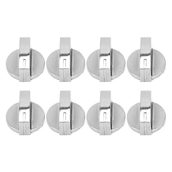 8 stk. Metal 8mm Universelle Gasovn Kontrolknapper Adaptere Switch Kogeplade Kontrol Låse Gas