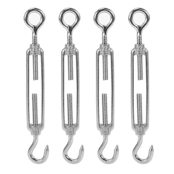 4-pakke Turnbuckler/spenningsarmatur (øye & krok, M6), 16-pakke 1/8 tommers vaierklemme(), 8-pakke Tømmer