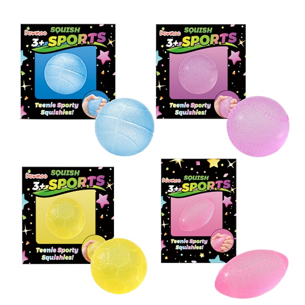 3-pack Mini Basketboll Squishy Stressbollar