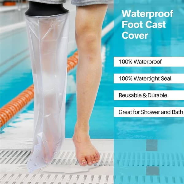 Waterproof Half Leg Cast Cover Reusable Shower and Bath Protector