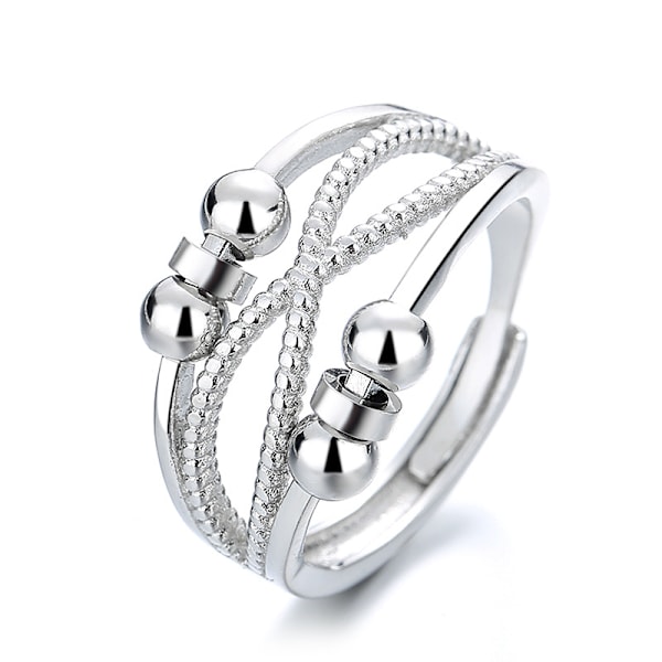 Pärla Anti-Stress Ring Silver S