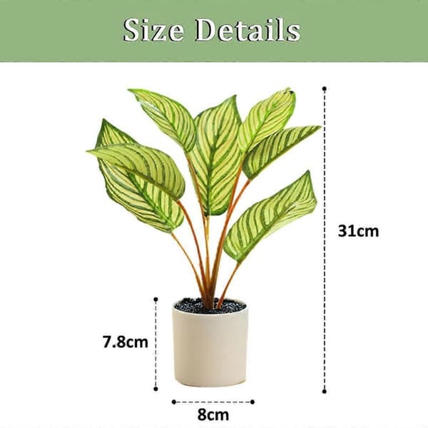 Kunstige planter, potteplanter, indretning