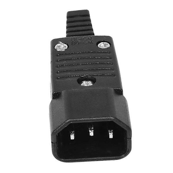 5-pack IEC 320 C14 Strömadapterkabelkontakt, omkopplingsbar, 3-polig hane