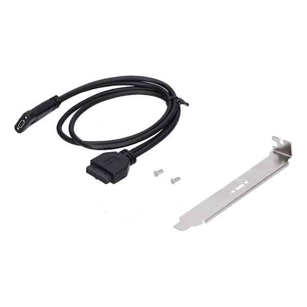 Sovitinjohto 19-nastainen USB 3.0 ulkoiseen USB Type-C -liitäntään 50 cm datansiirtokaapeli