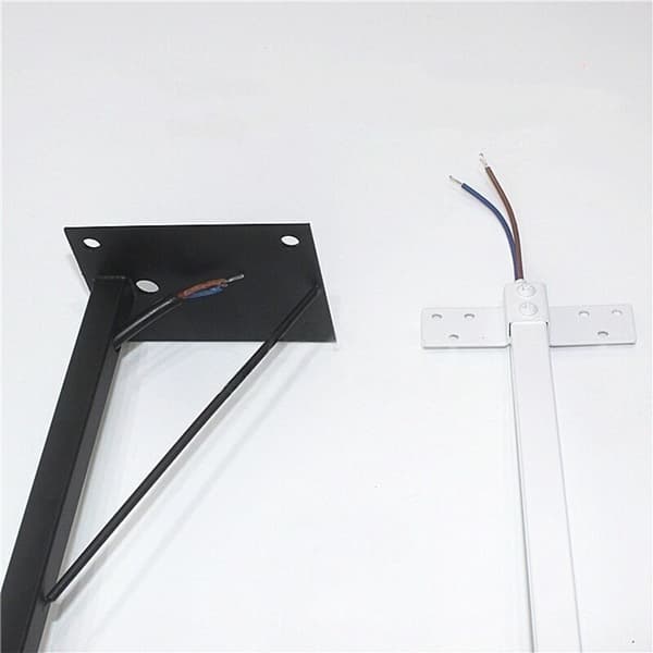 Skiltbelysning - 20W LED udendørs spotlights til butiksfacader - 50cm - Topmontering Sort - 1 stk.