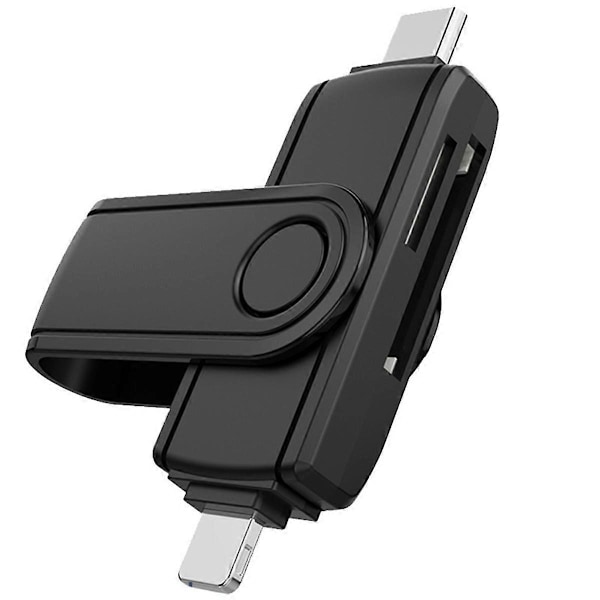 Kortläsare USB C till SD TF-kortadapter för PC Laptop Tillbehör Smart Minneskortläsare SD-kort A