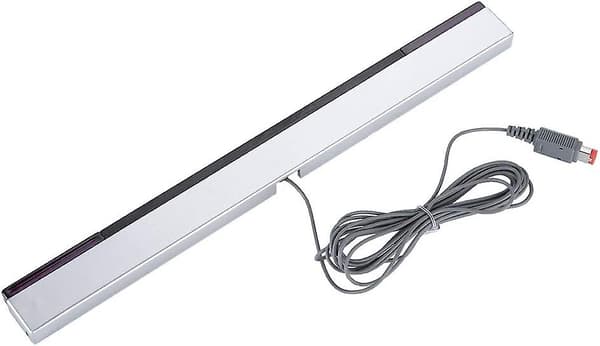 Sensor Bar for Wii-system, kablet infrarød strålesensor Bar kablet mottaker og stativ for Wii-konsoll