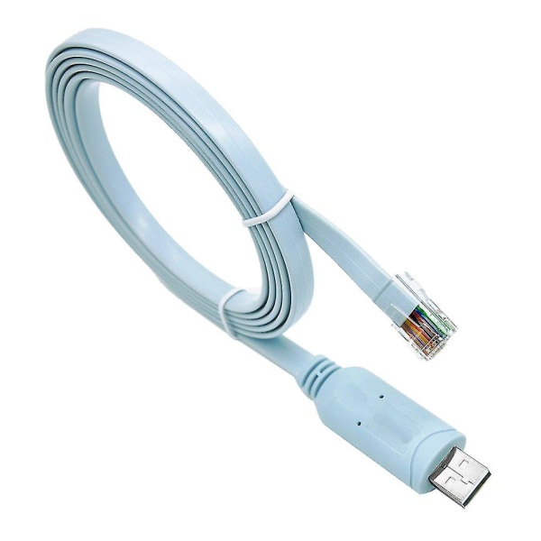 USB RJ45 Cisco Console Cable 6ft FTDI Windows 8, 7, Vista, MAC, Linux RS232